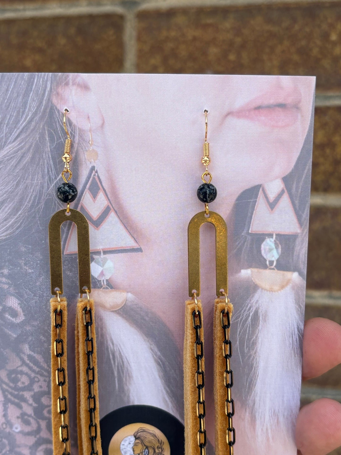 Home Tanned Moose Hide Earrings