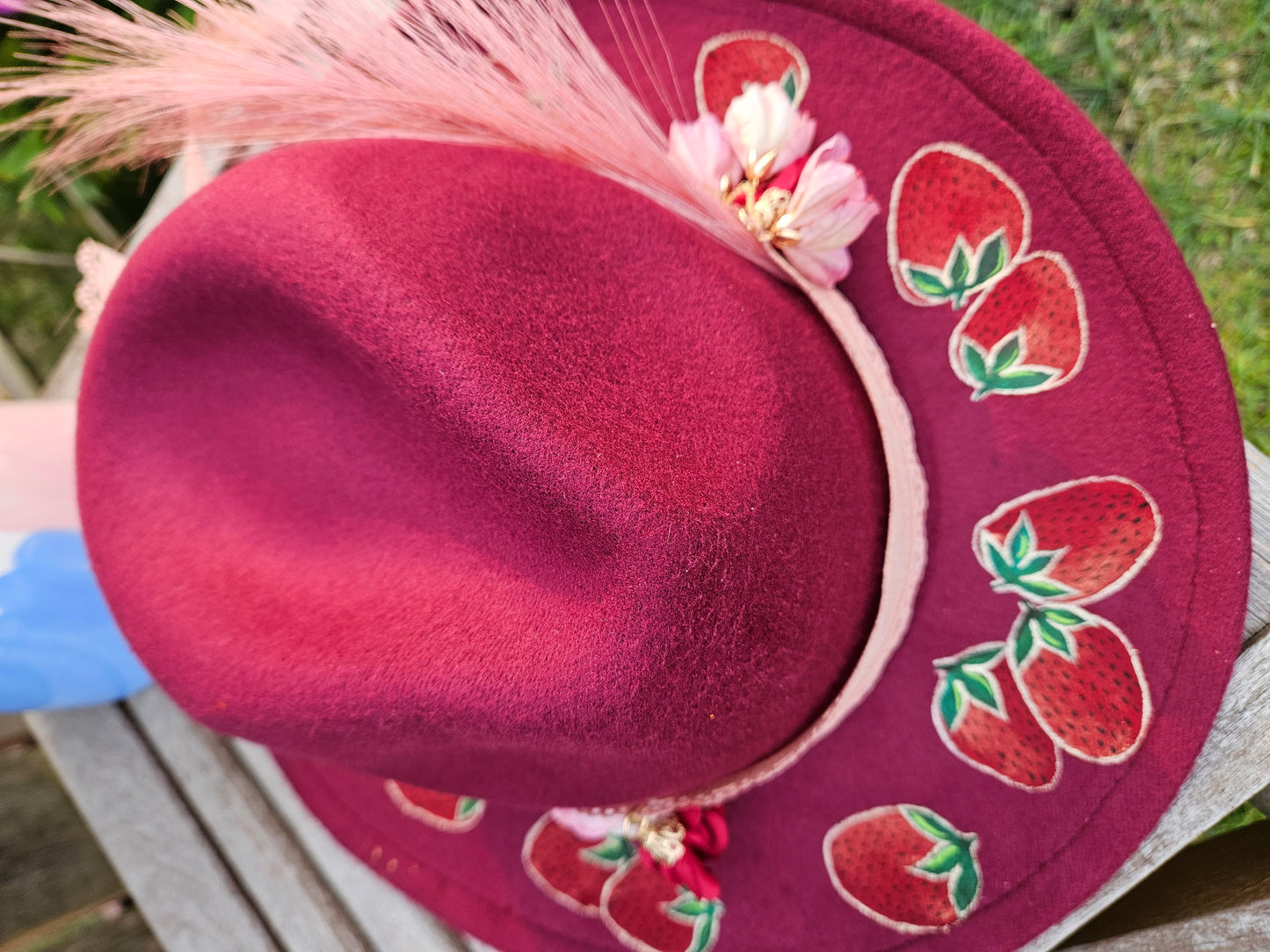 Handpainted Heart Medicine Fedora
