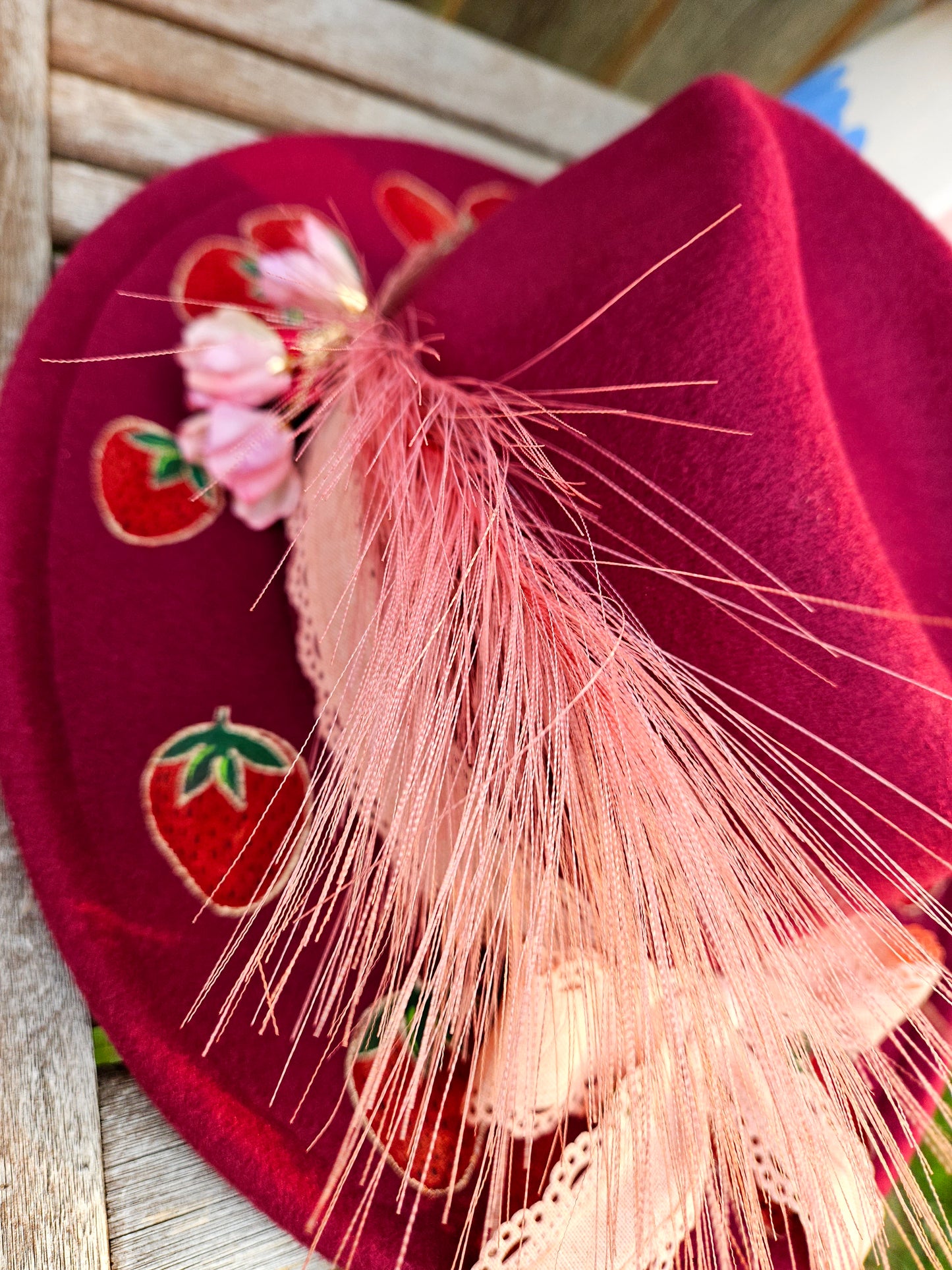 Handpainted Heart Medicine Fedora