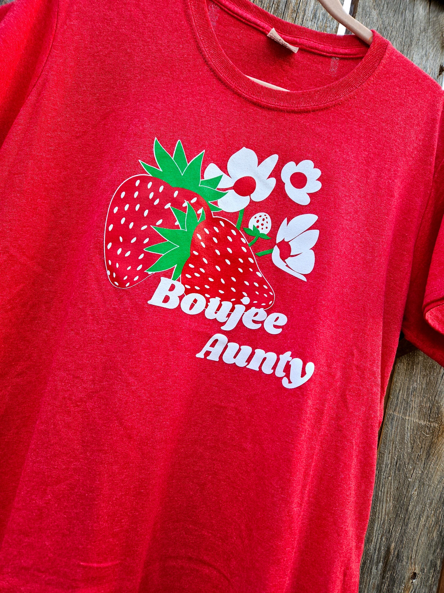 Boujee Aunty T-Shirt - Heather Red