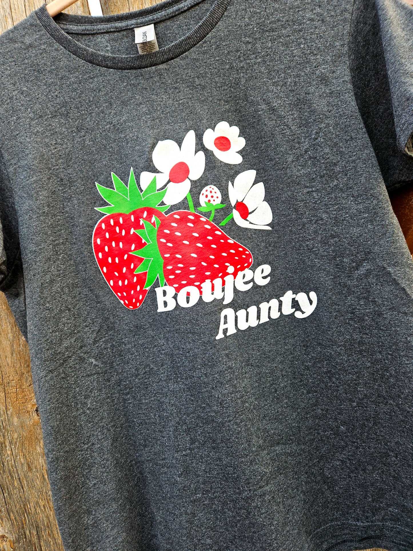 Boujee Aunty T-Shirt - Heather Grey