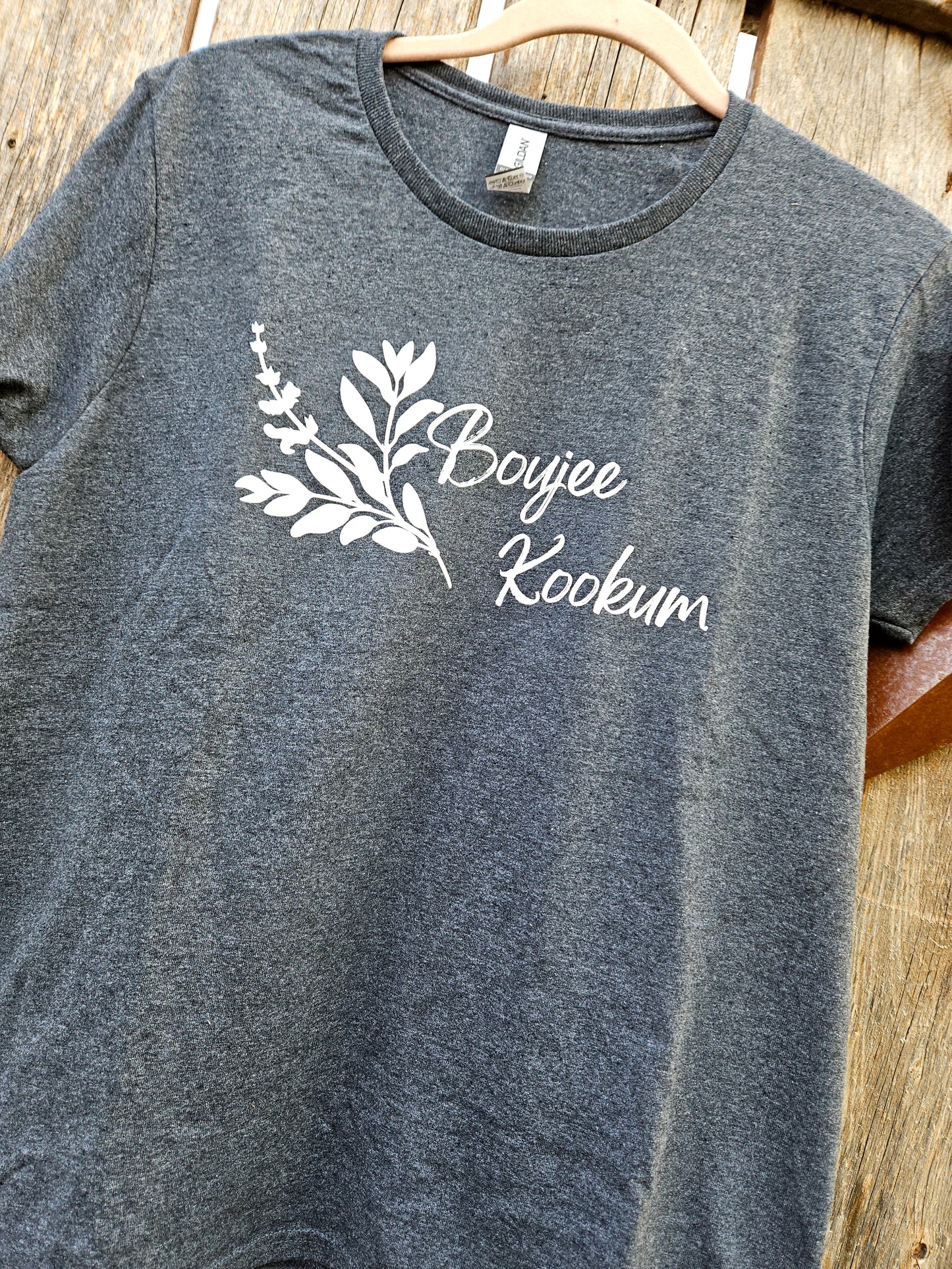 Boujee Kookum T-Shirt - Heather Grey
