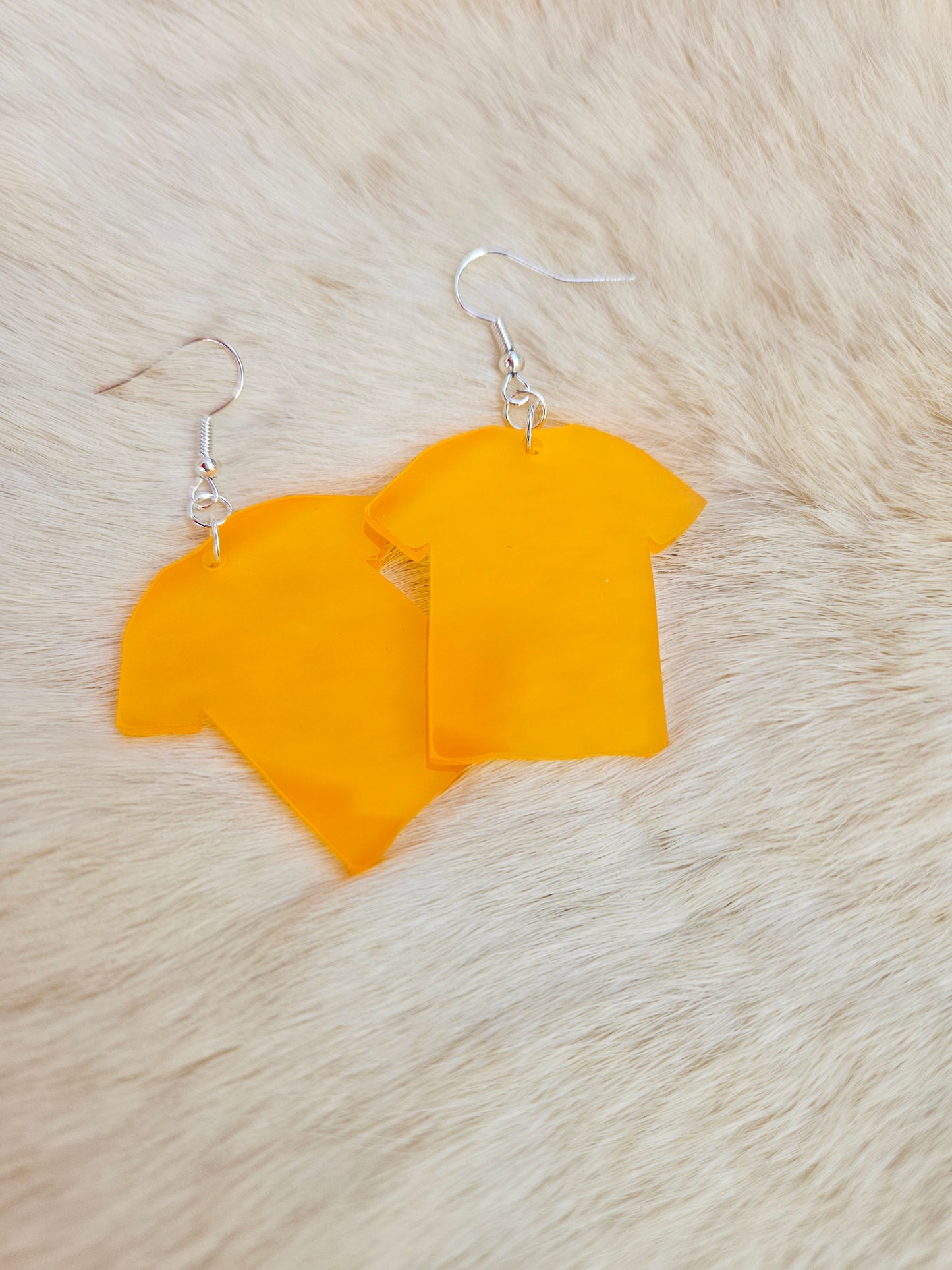 Orange Shirt Frosted Acrylic Earrings