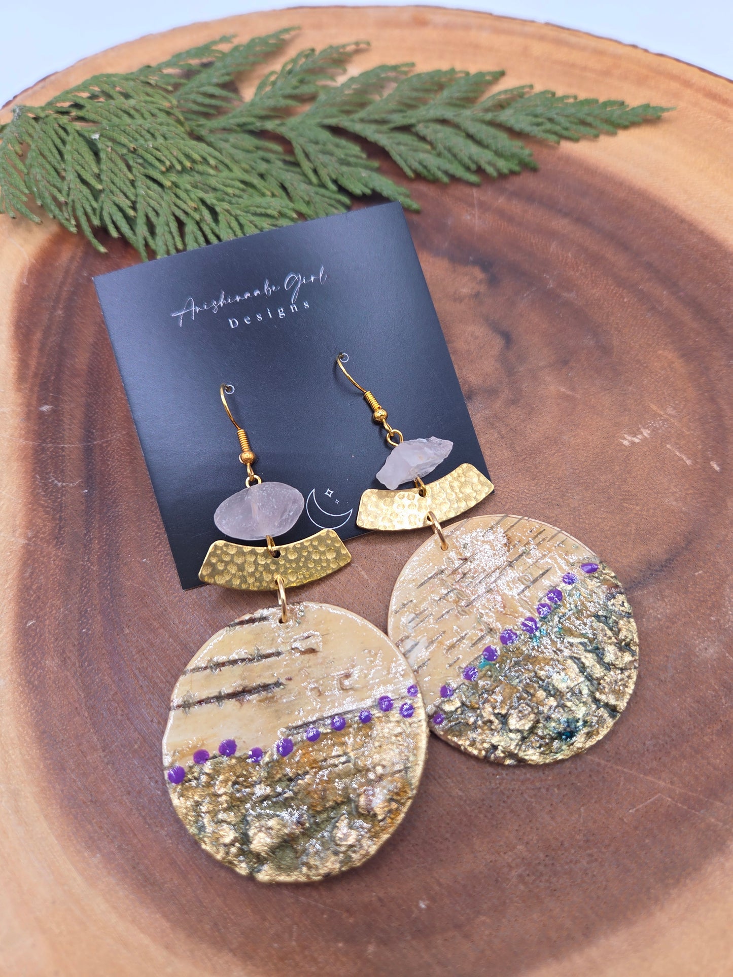 Birchbark Statement Earrings