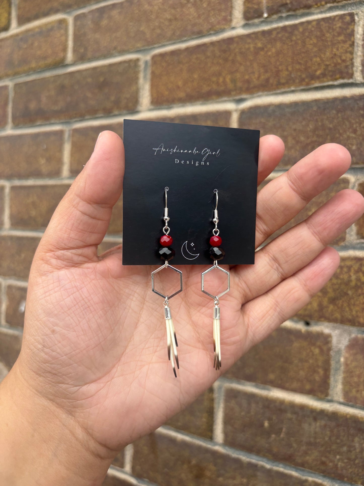 Porcupine Quill Drop Earrings