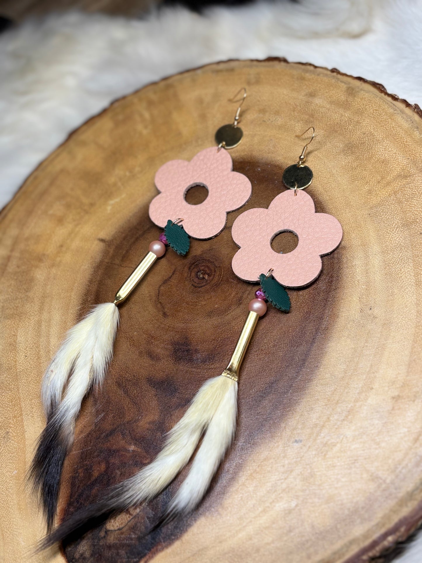 Ermine Blooms - Peach