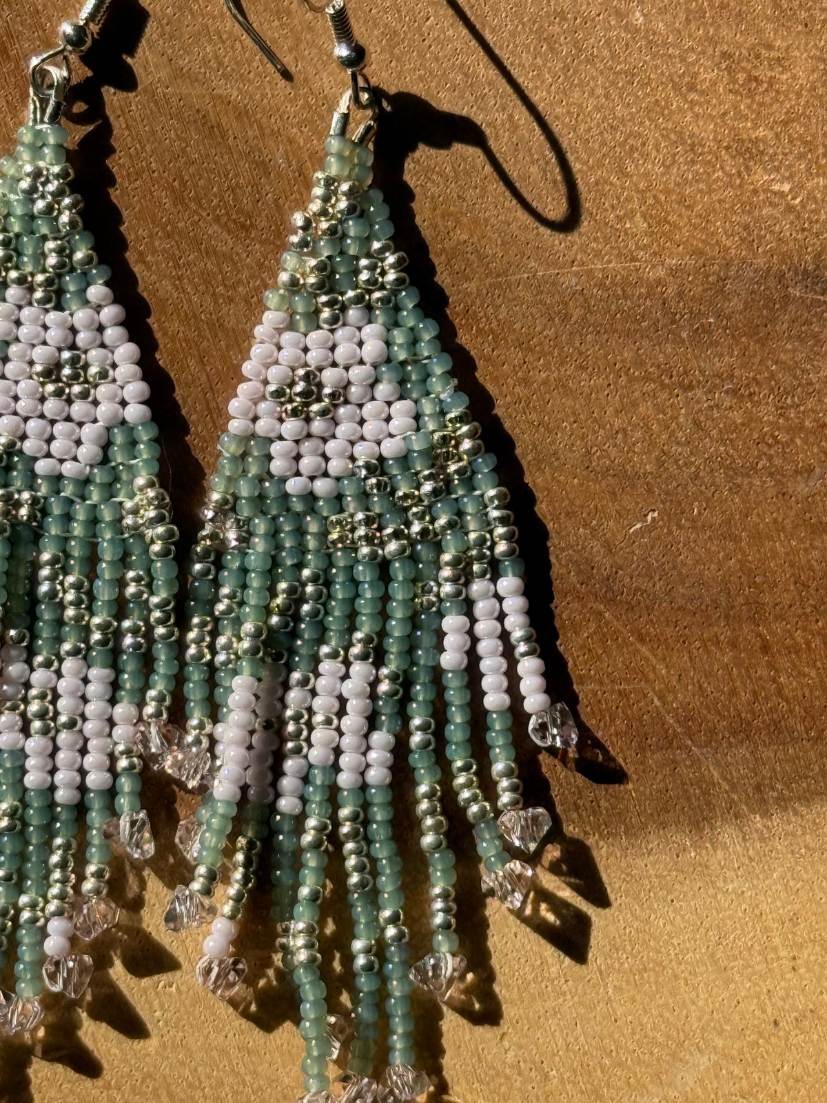 Ethereal Floral Fringe Earrings by Leah Joan