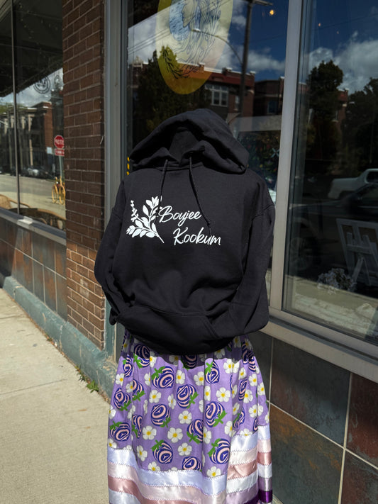 Boujee Kookum Hoodie - Black