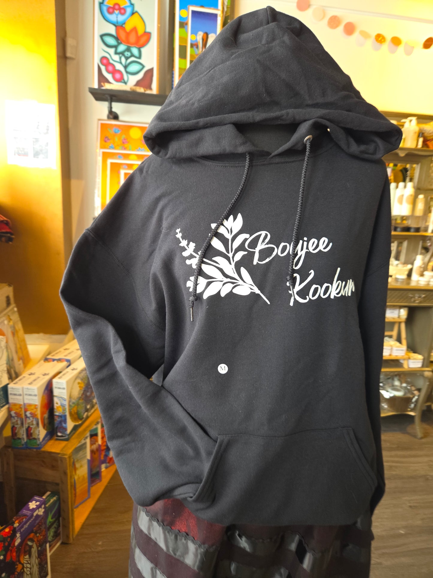 Boujee Kookum Hoodie Black