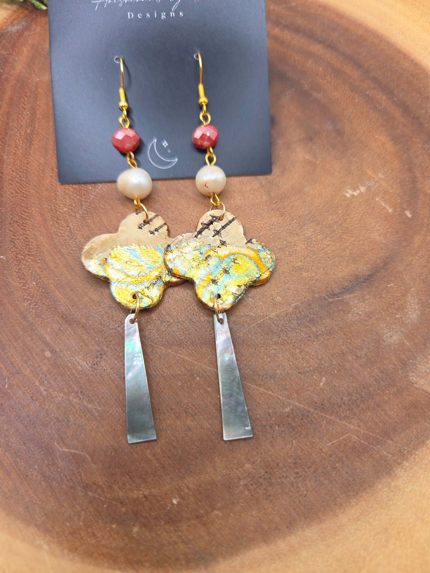 Birchbark Florals with shell