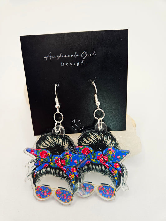 Aunty Acrylic Earrings
