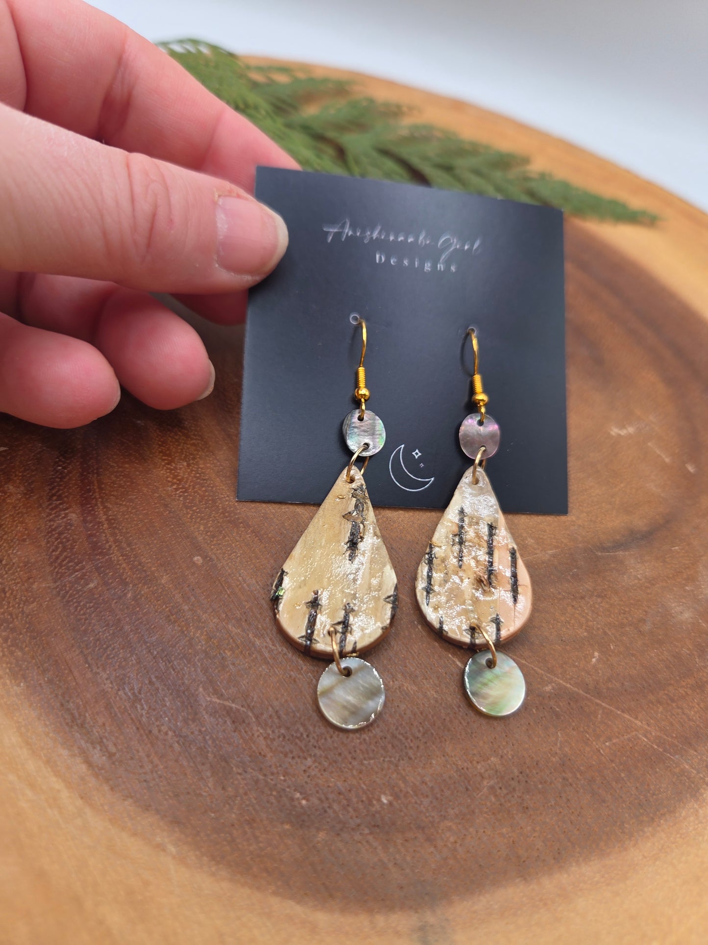 Birchbark with Drop Shells