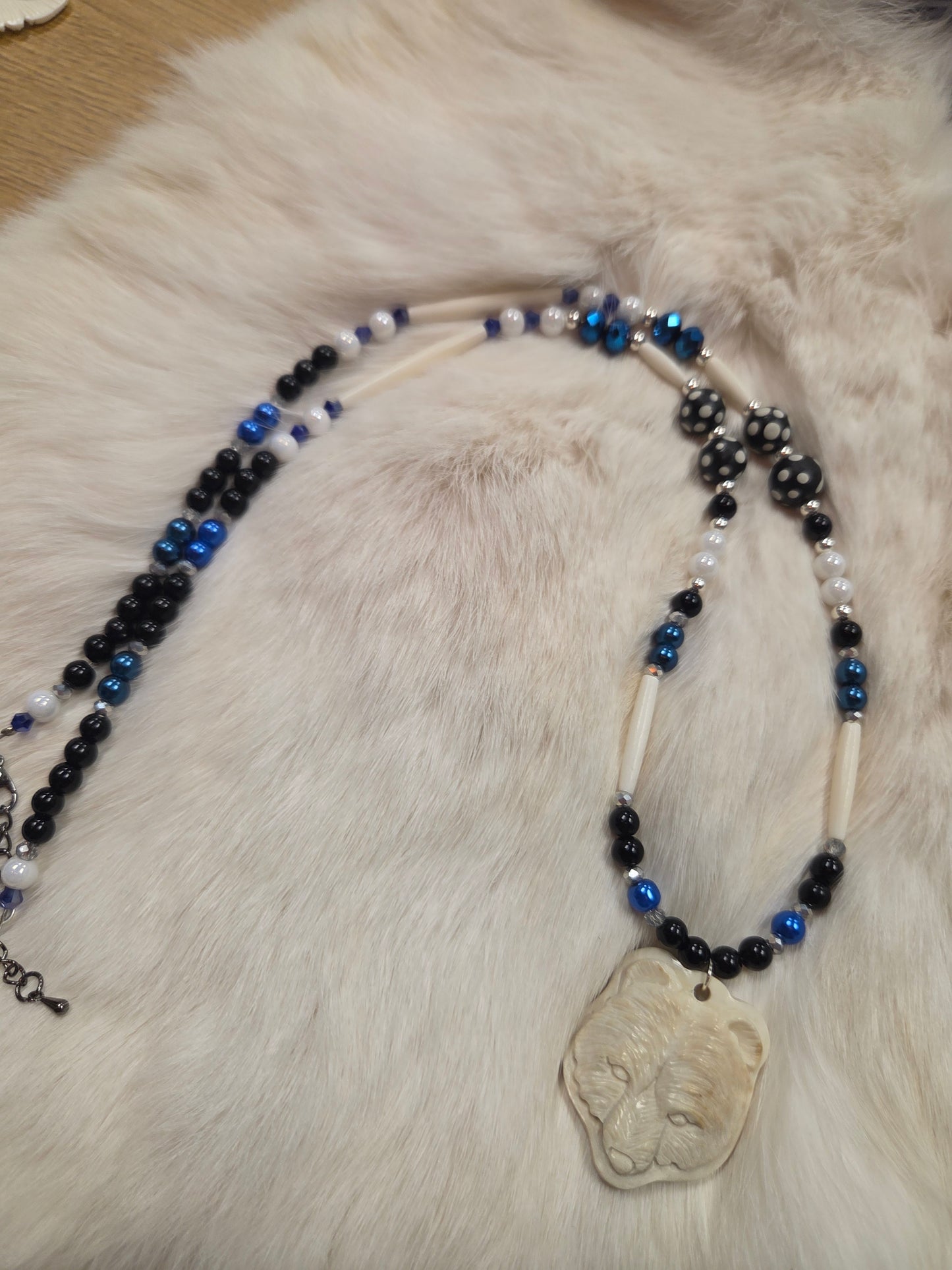 Bear Bone Carved Necklace