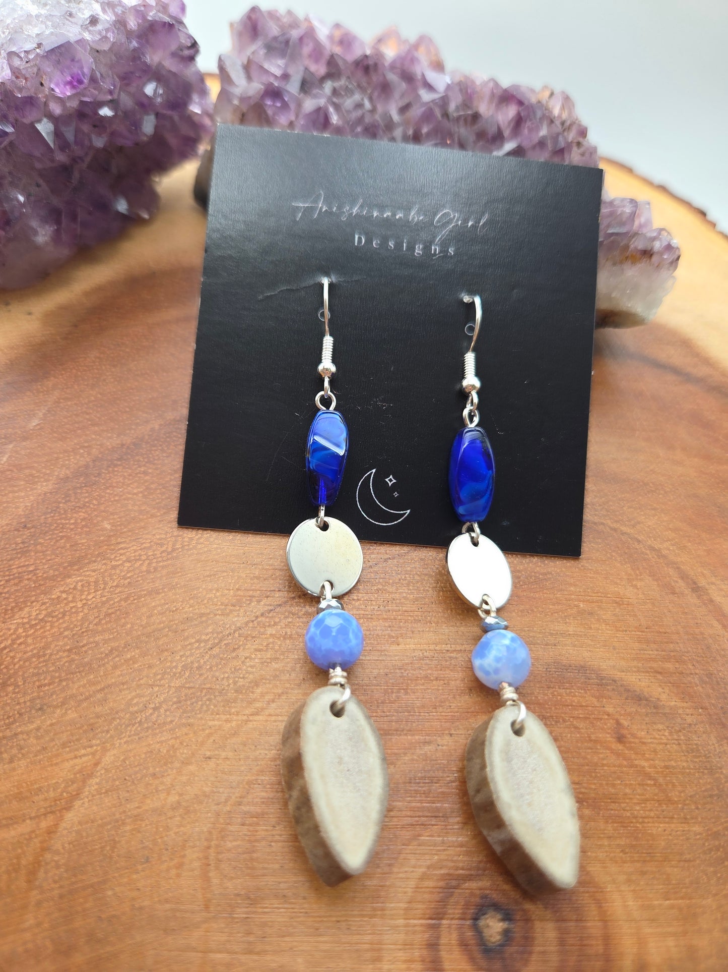 Caribou Antler Drop Earrings