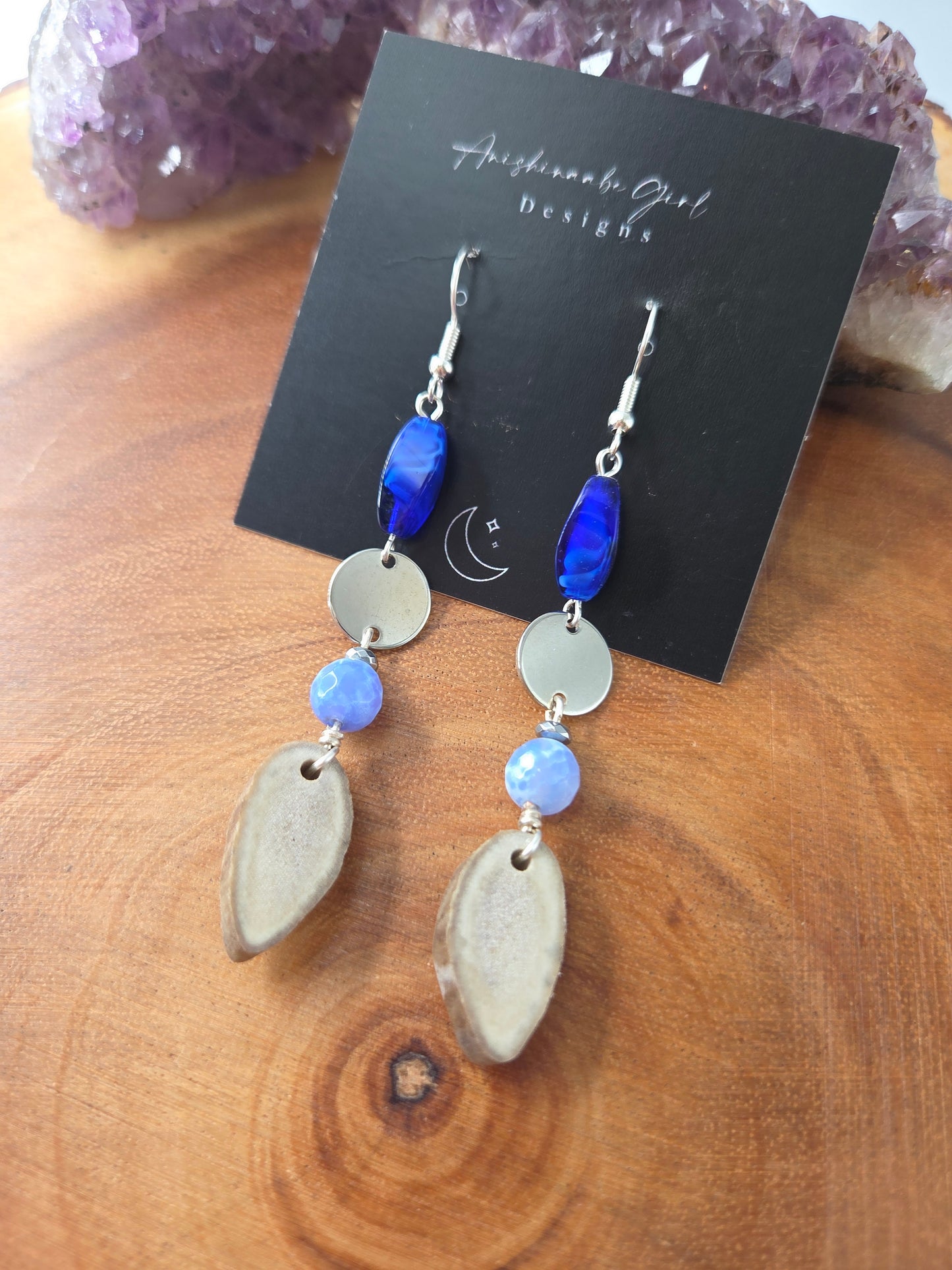 Caribou Antler Drop Earrings