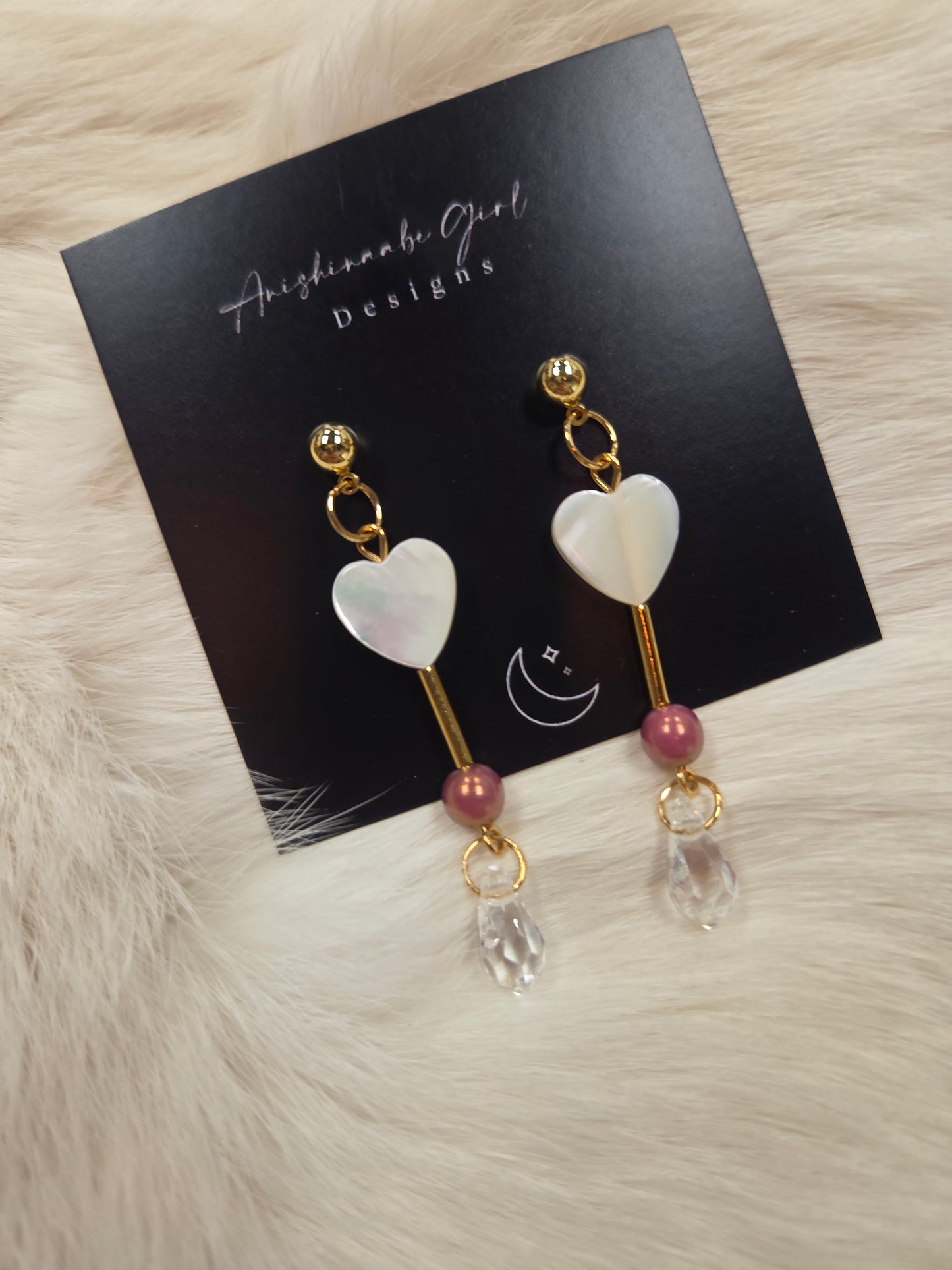 Heart Shell Earrings