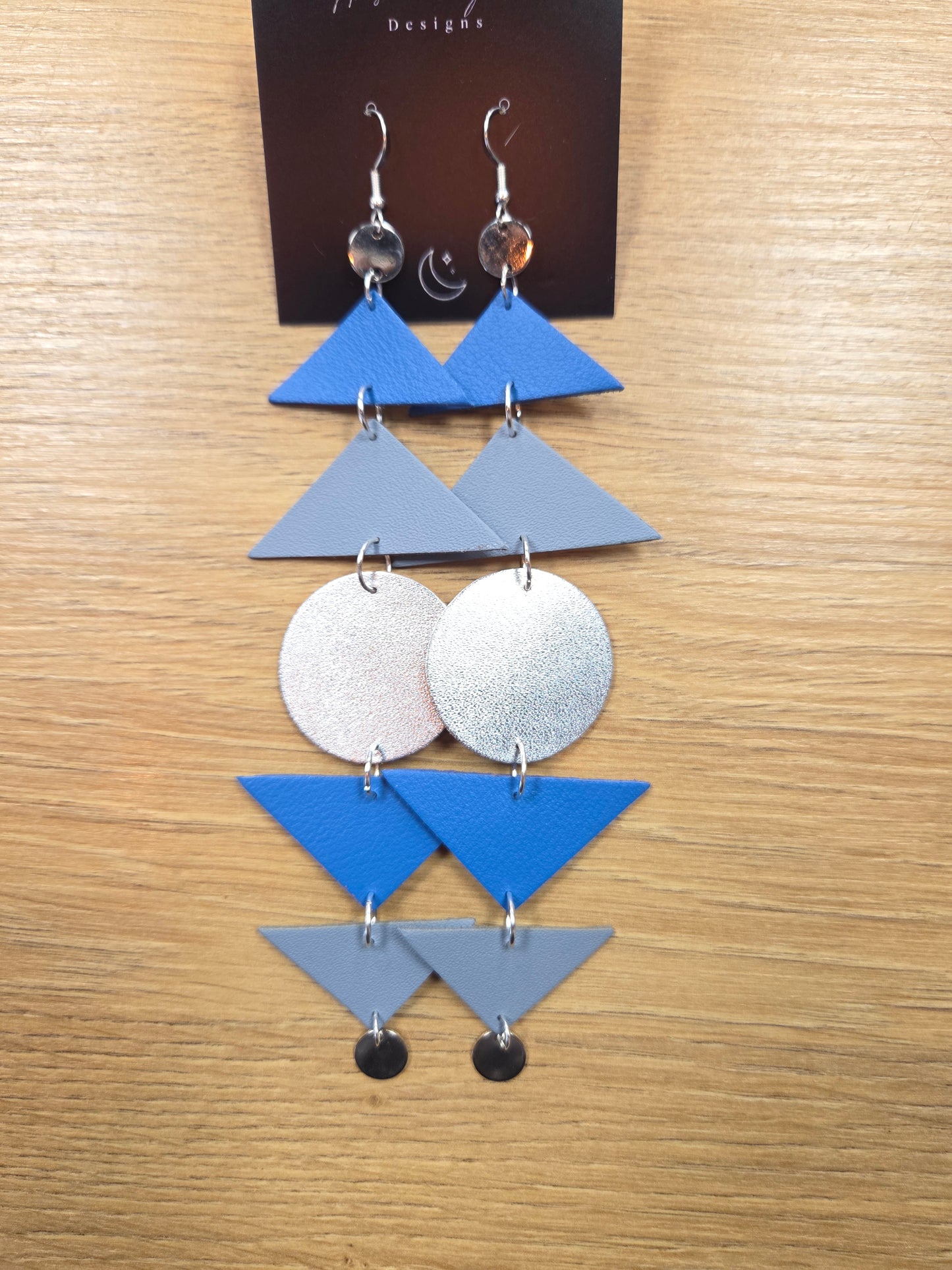 Leather Geometric Shoulder Dusters