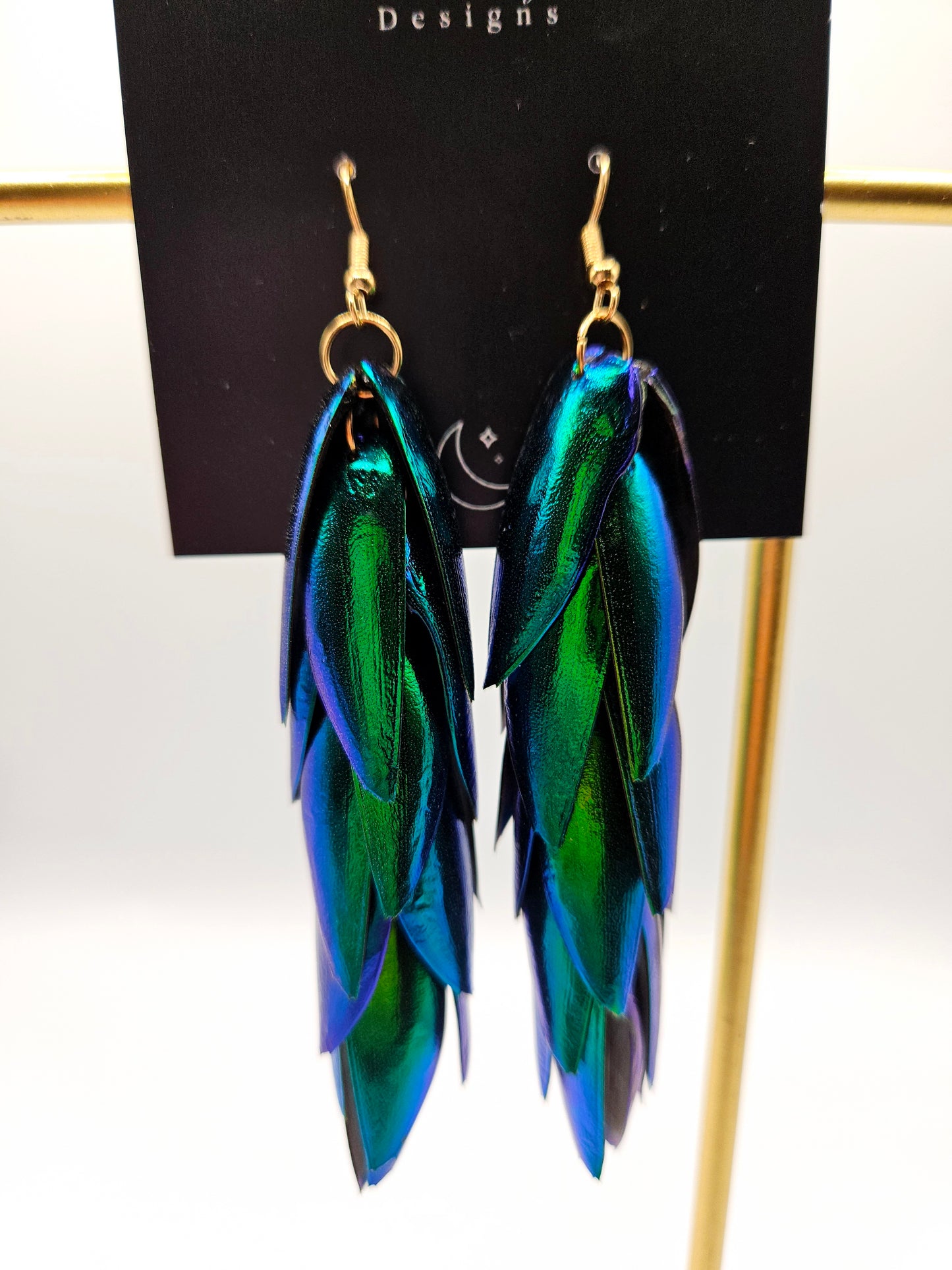Beetle Wing Earrings medium