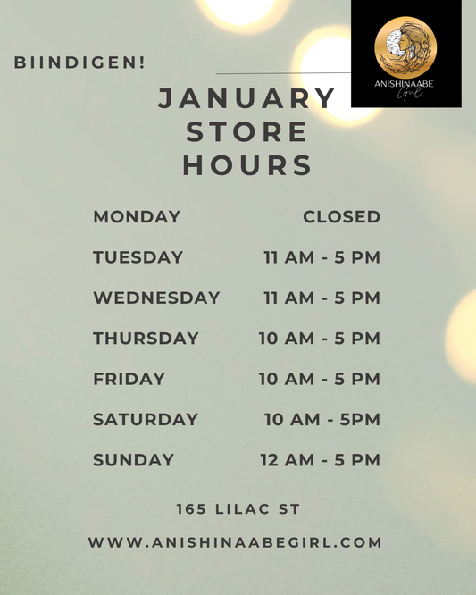 January Storefront Hours