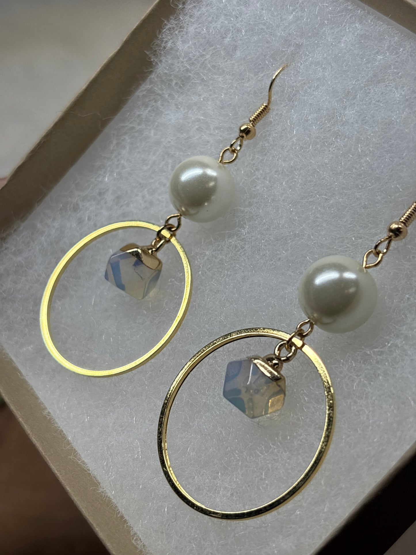 Gem Stone Earrings - Moonstone