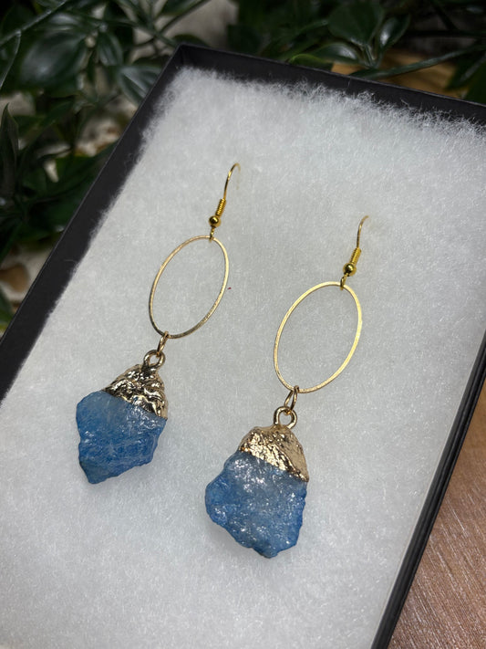 Blue Quartz Earrings