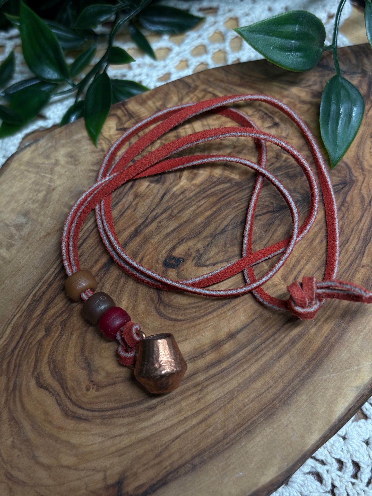 Copper & Leather Necklace