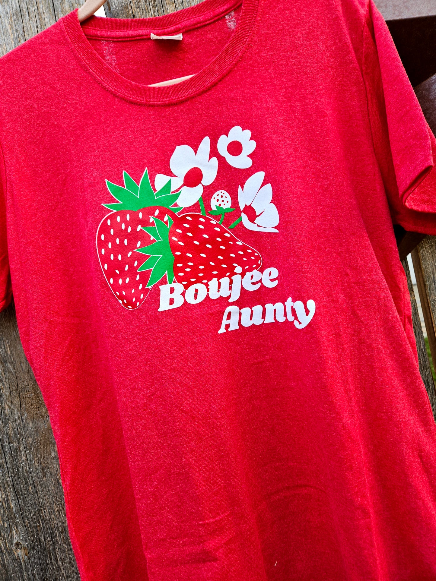 Boujee Aunty T-Shirt - Heather Red