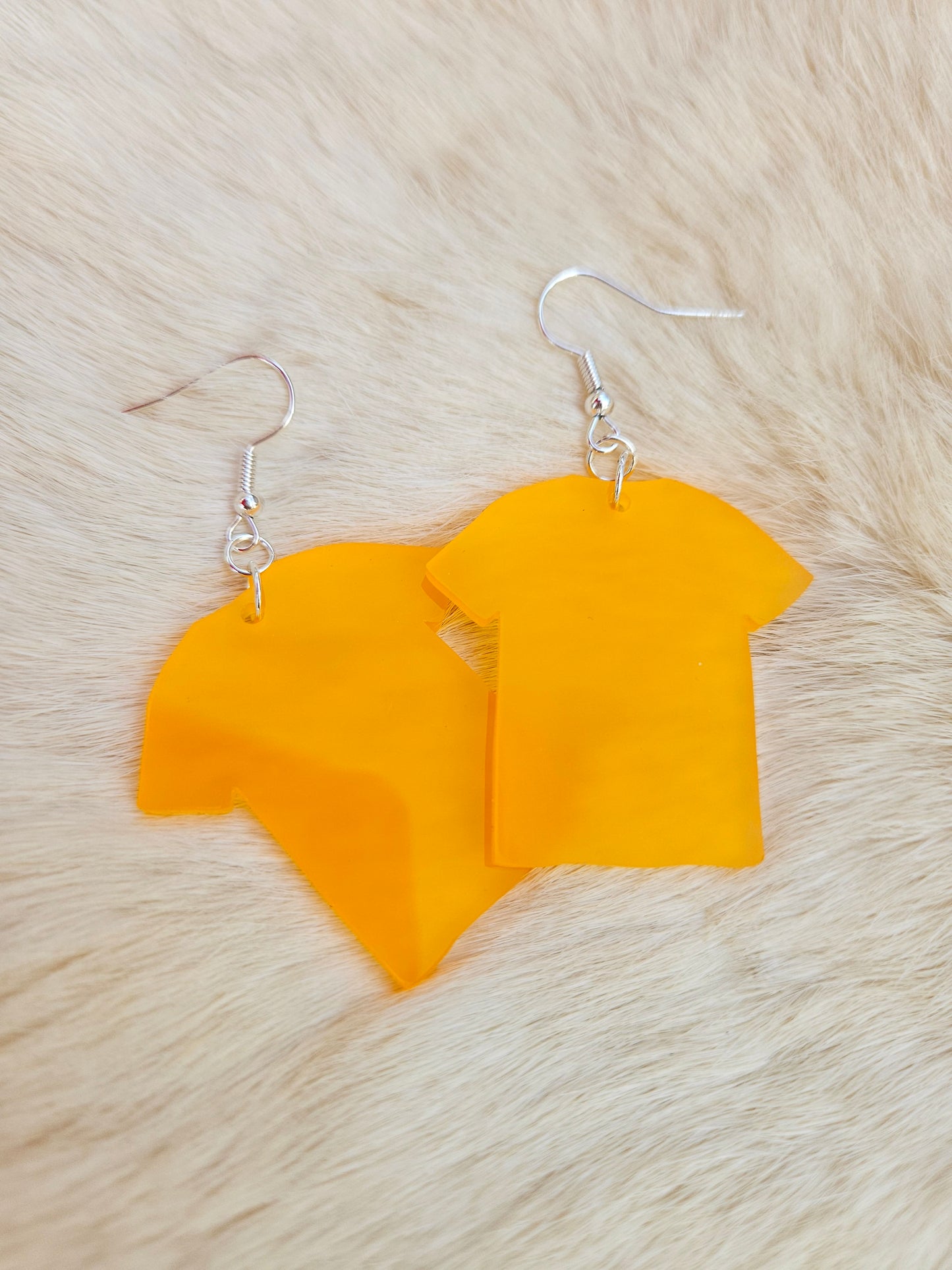 Orange Shirt Frosted Acrylic Earrings