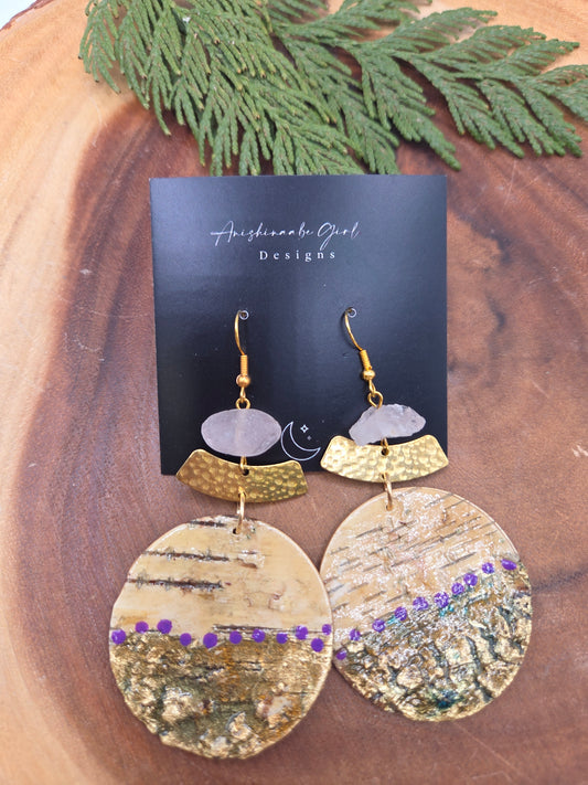 Birchbark Statement Earrings