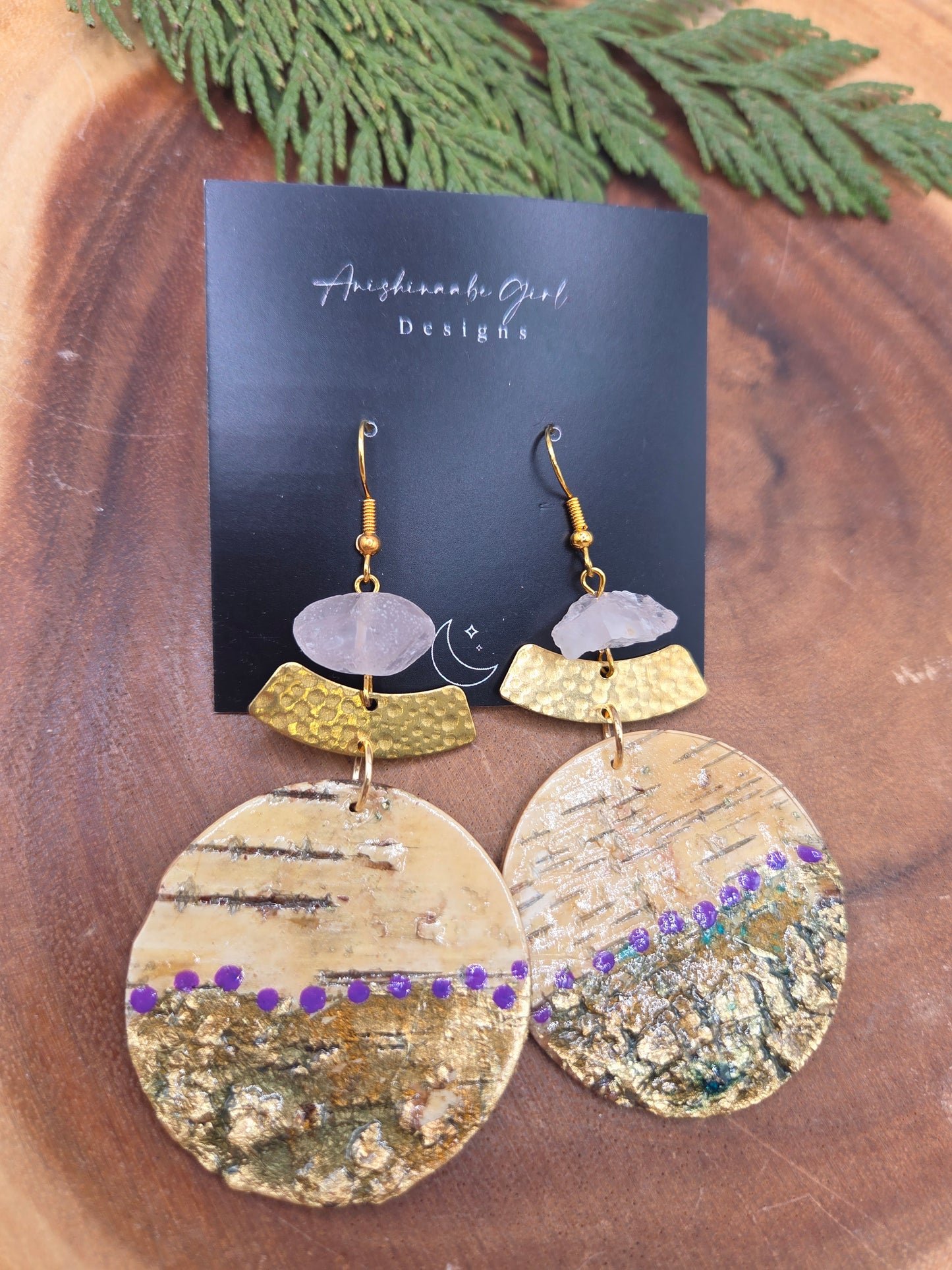 Birchbark Statement Earrings