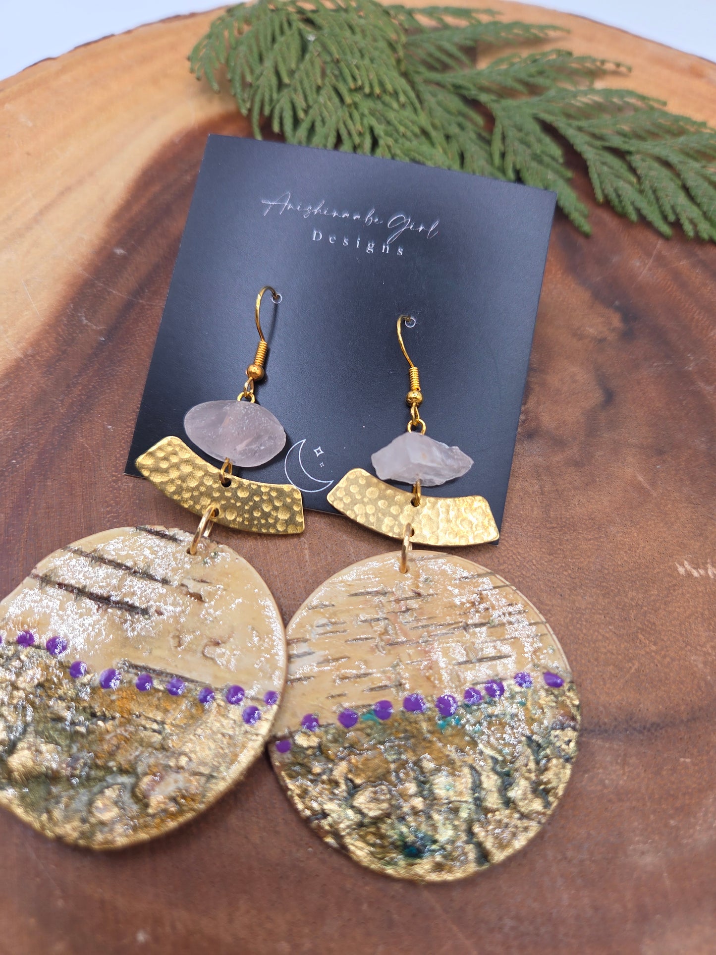 Birchbark Statement Earrings