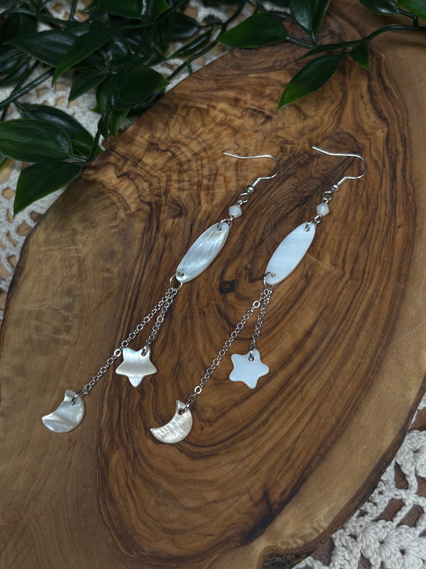 Celestial Shell Dangles