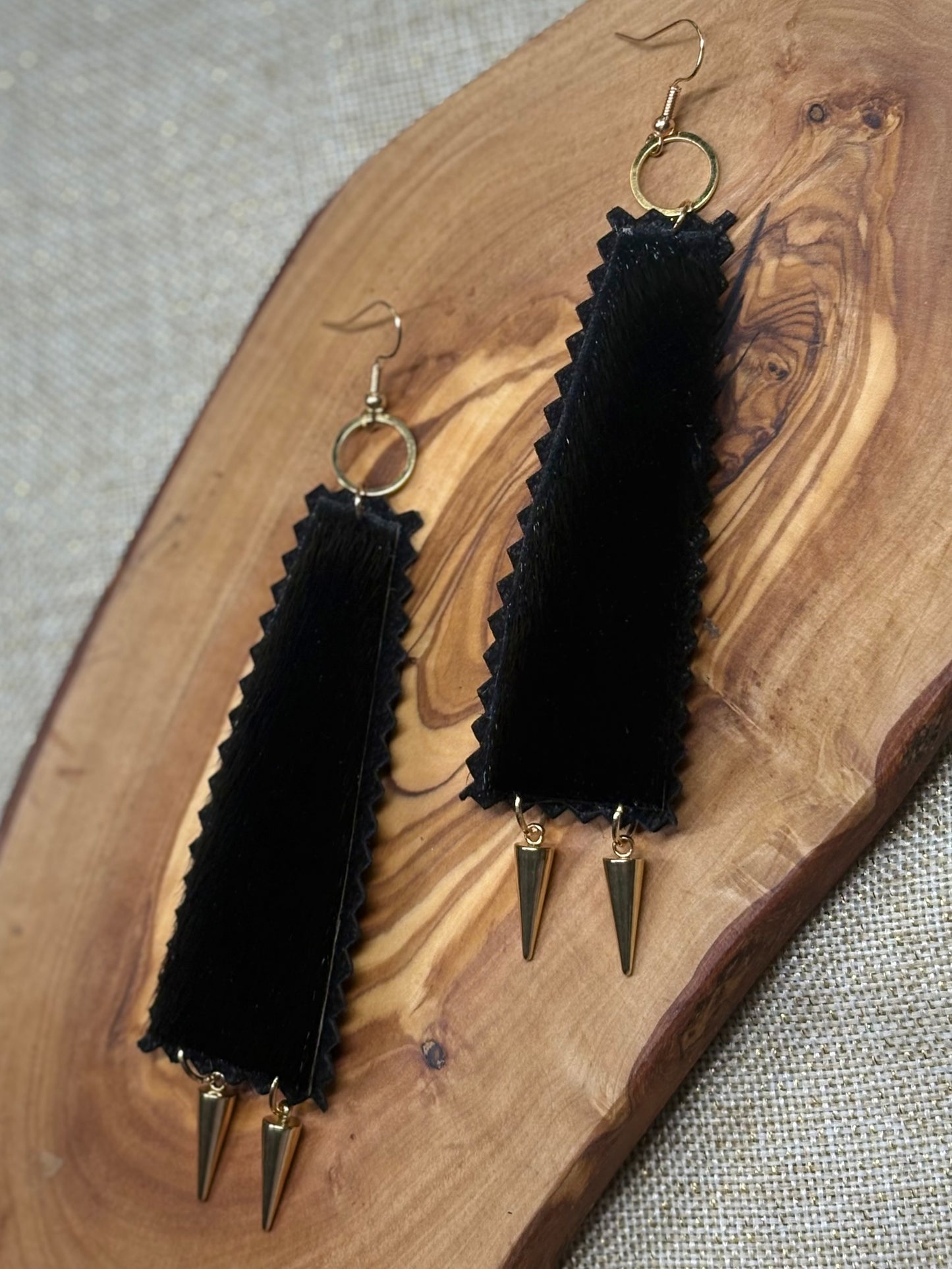 Sealskin & Spike Earrings