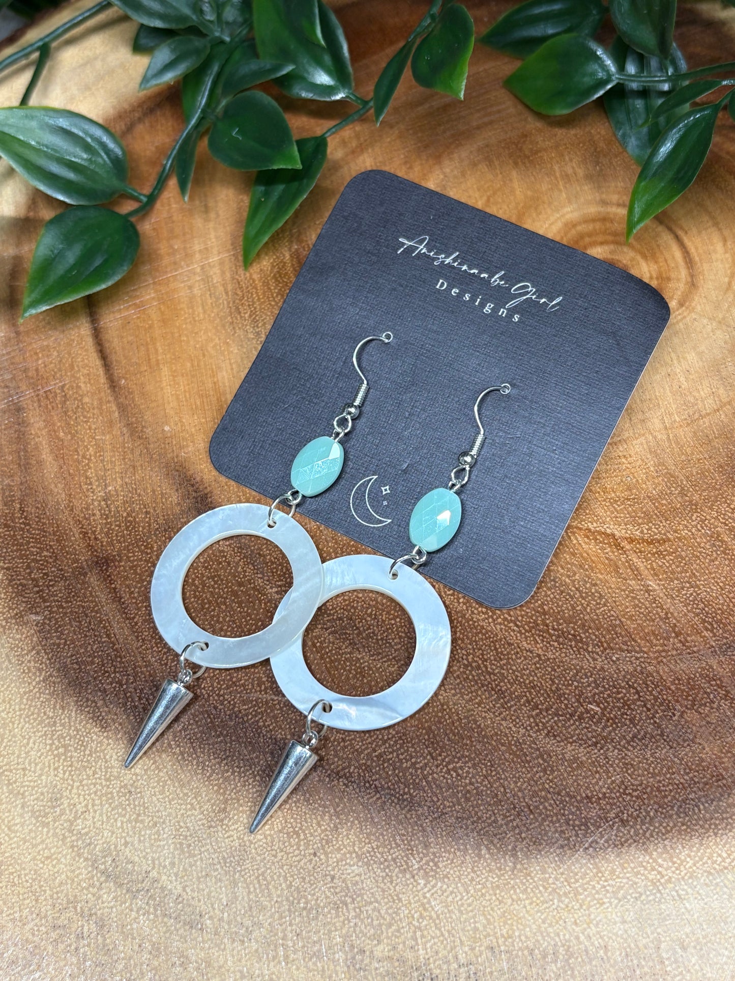Shell Spike Drop Earrings