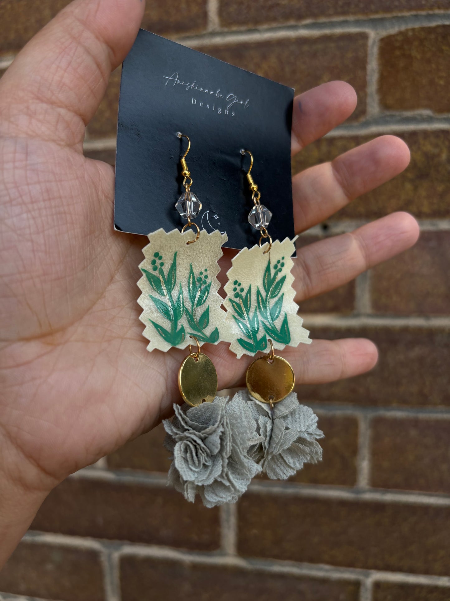 Sage Parfleche Earrings