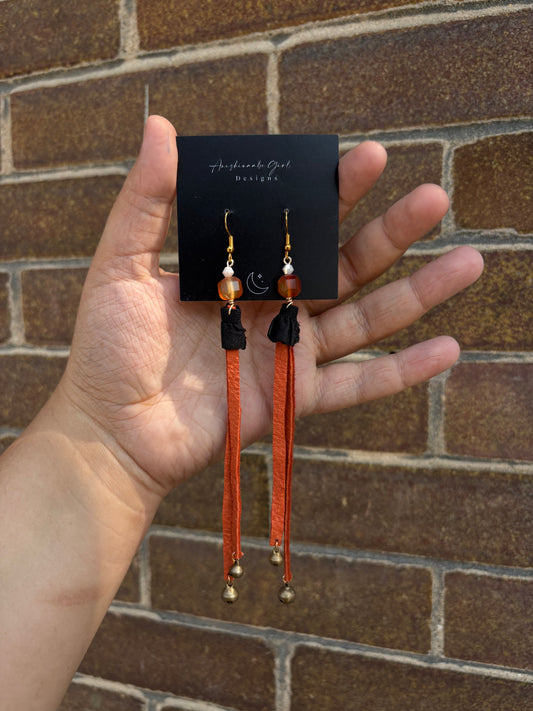 Leather Bell Earrings