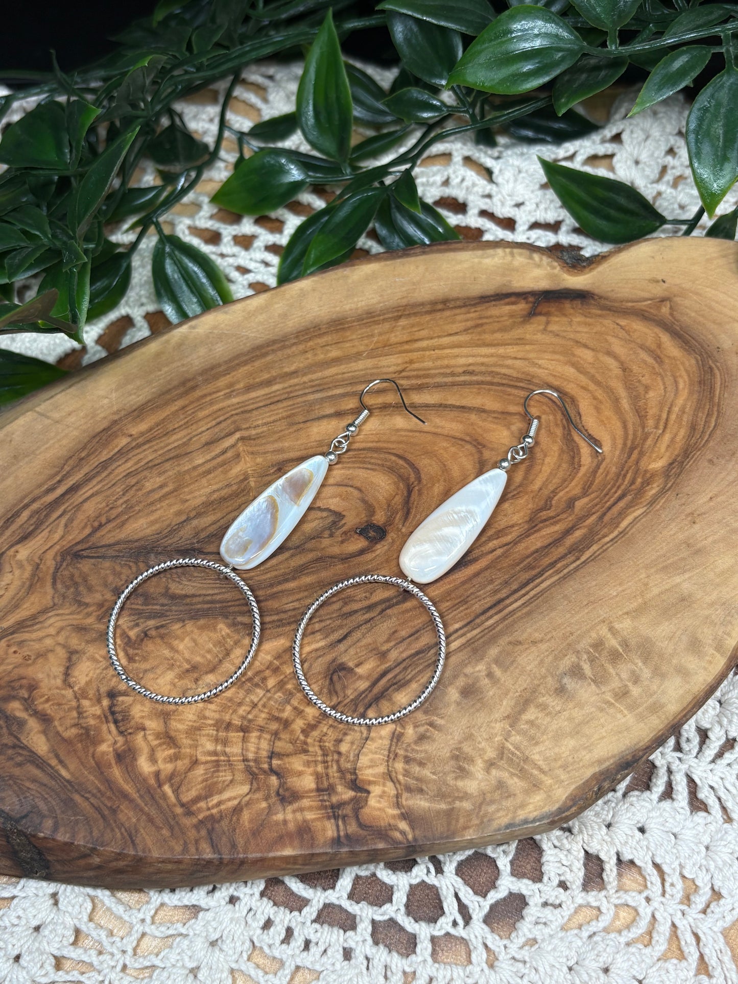 Gold Shell Drop Earrings