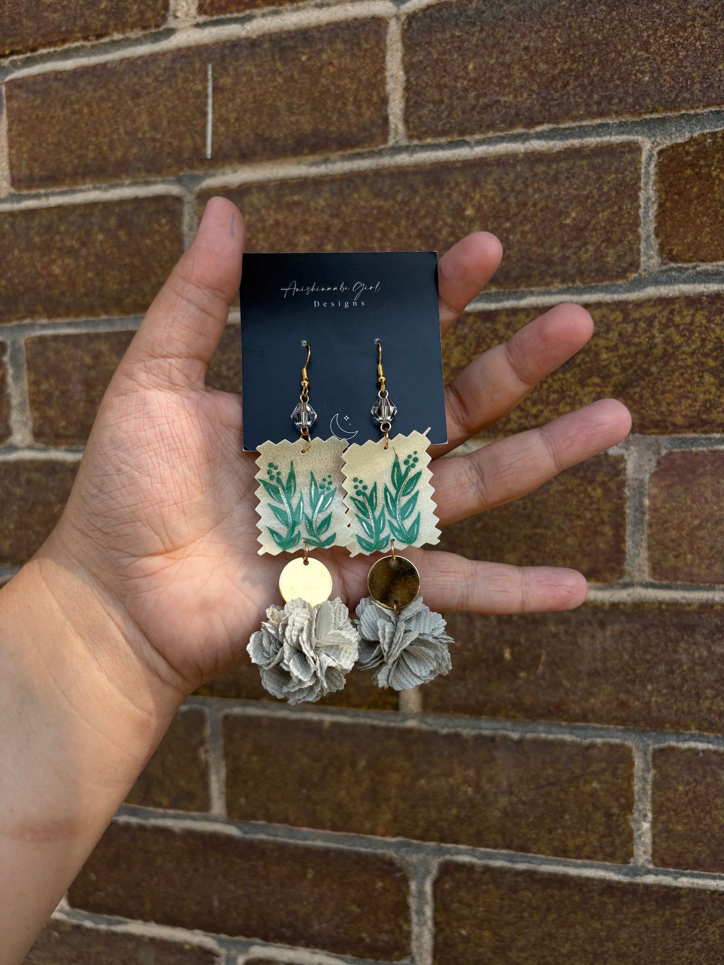 Sage Parfleche Earrings
