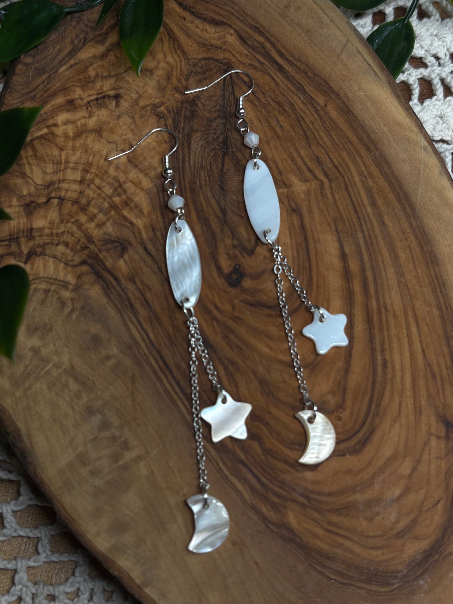 Celestial Shell Dangles