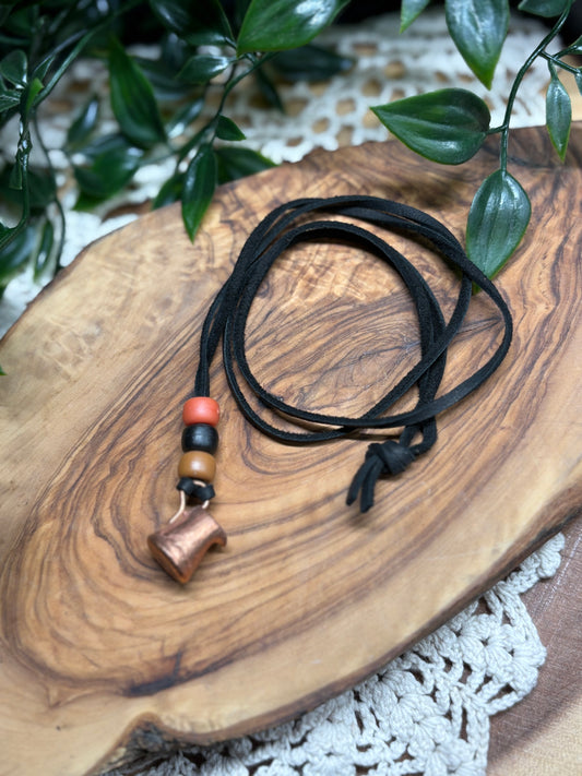 Copper & Leather Necklace