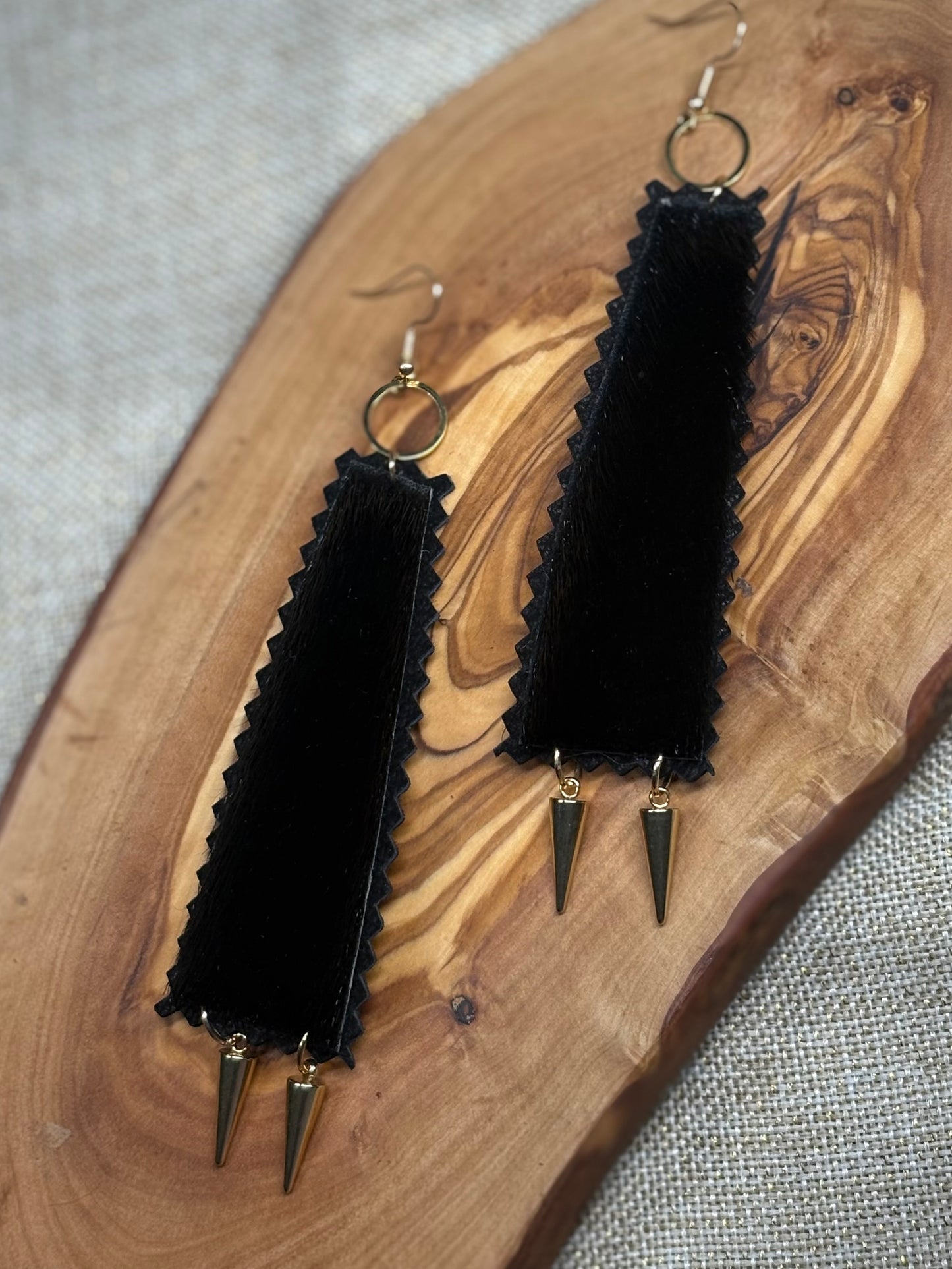 Sealskin & Spike Earrings