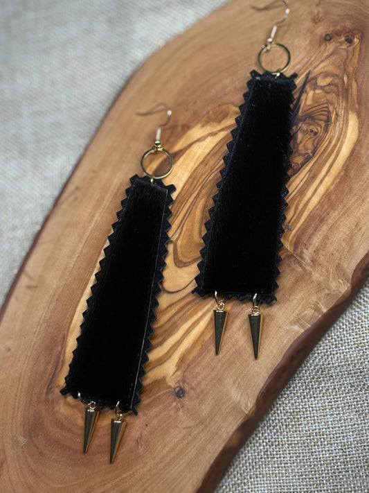 Sealskin & Spike Earrings