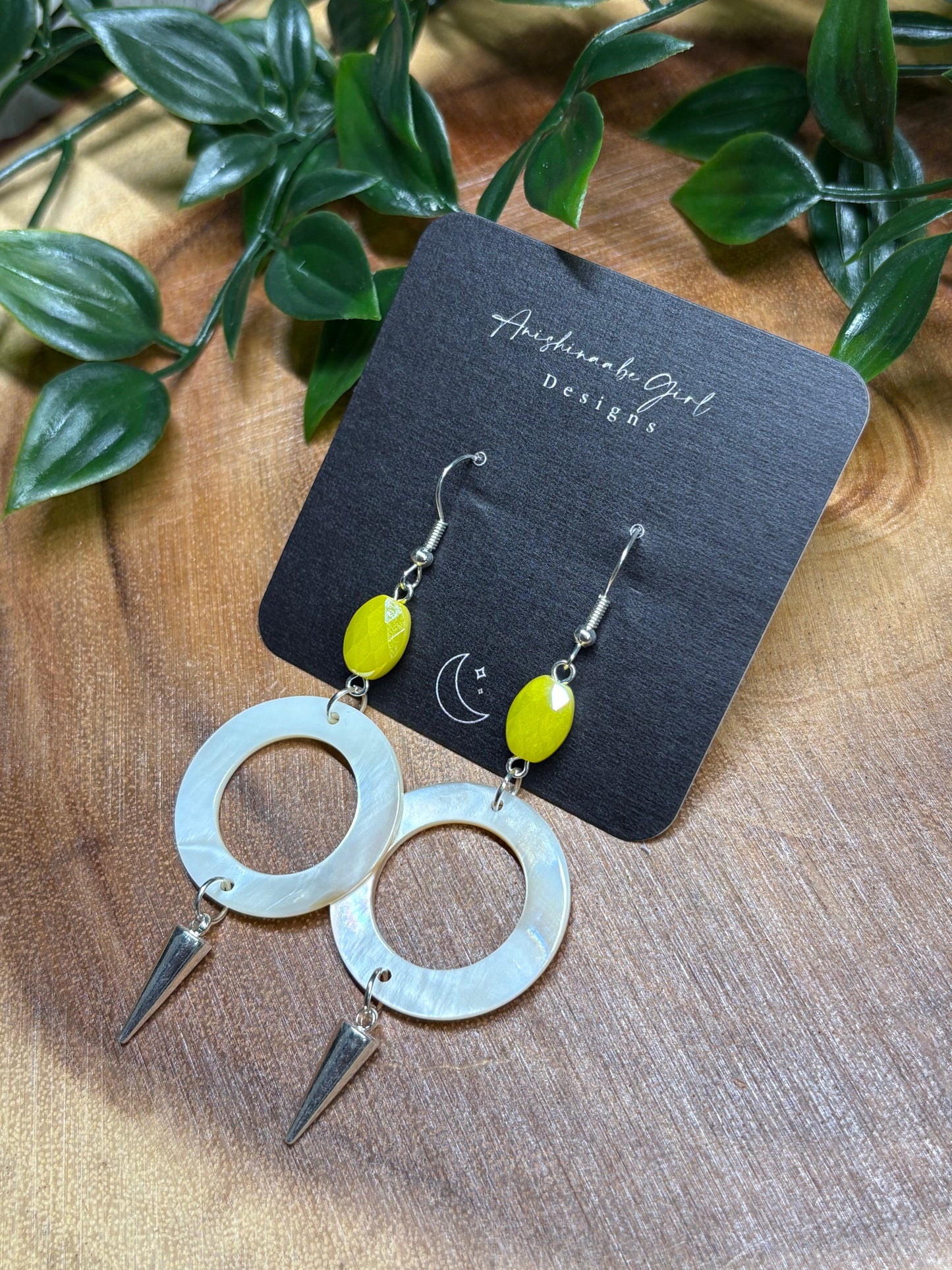 Shell Spike Drop Earrings