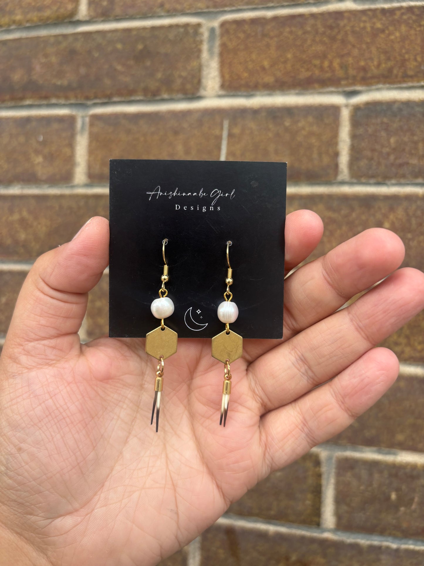 Porcupine Quill Drop Earrings