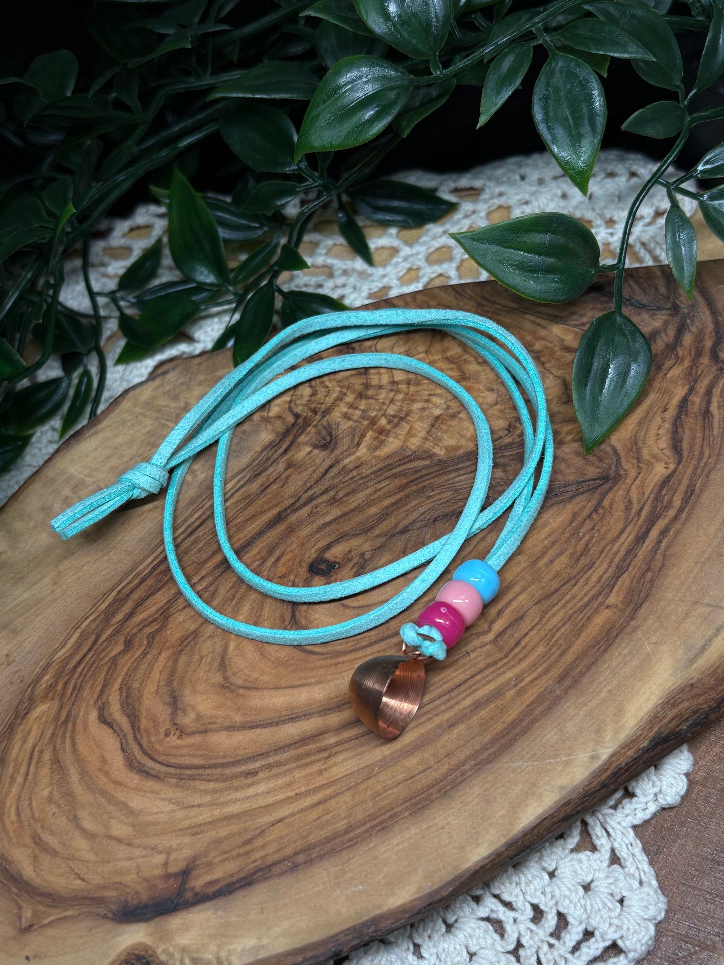 Copper & Leather Necklace
