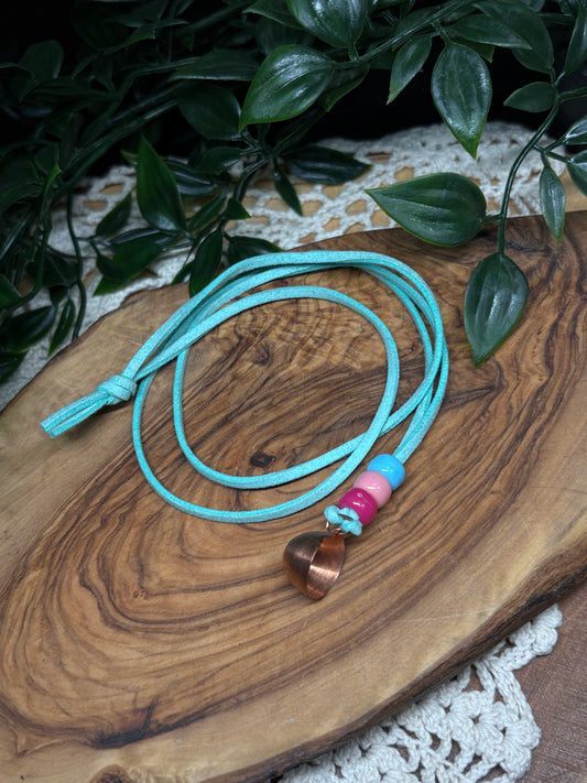 Copper & Leather Necklace