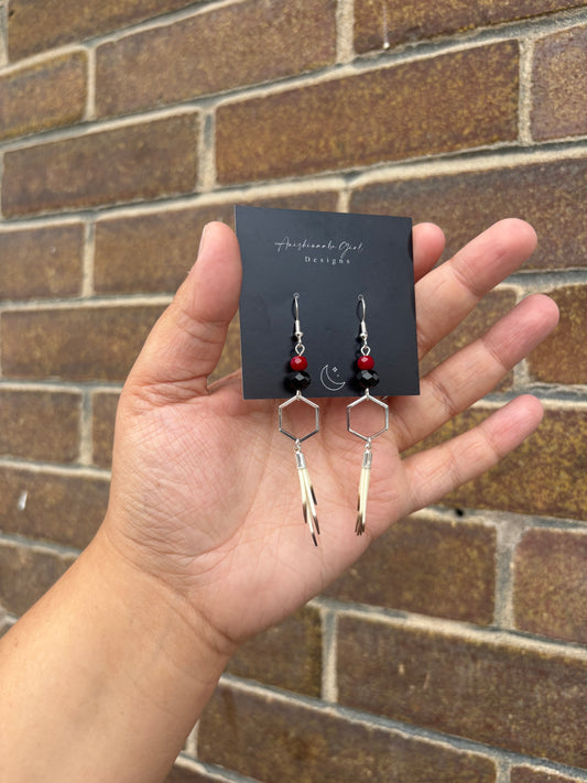 Porcupine Quill Drop Earrings