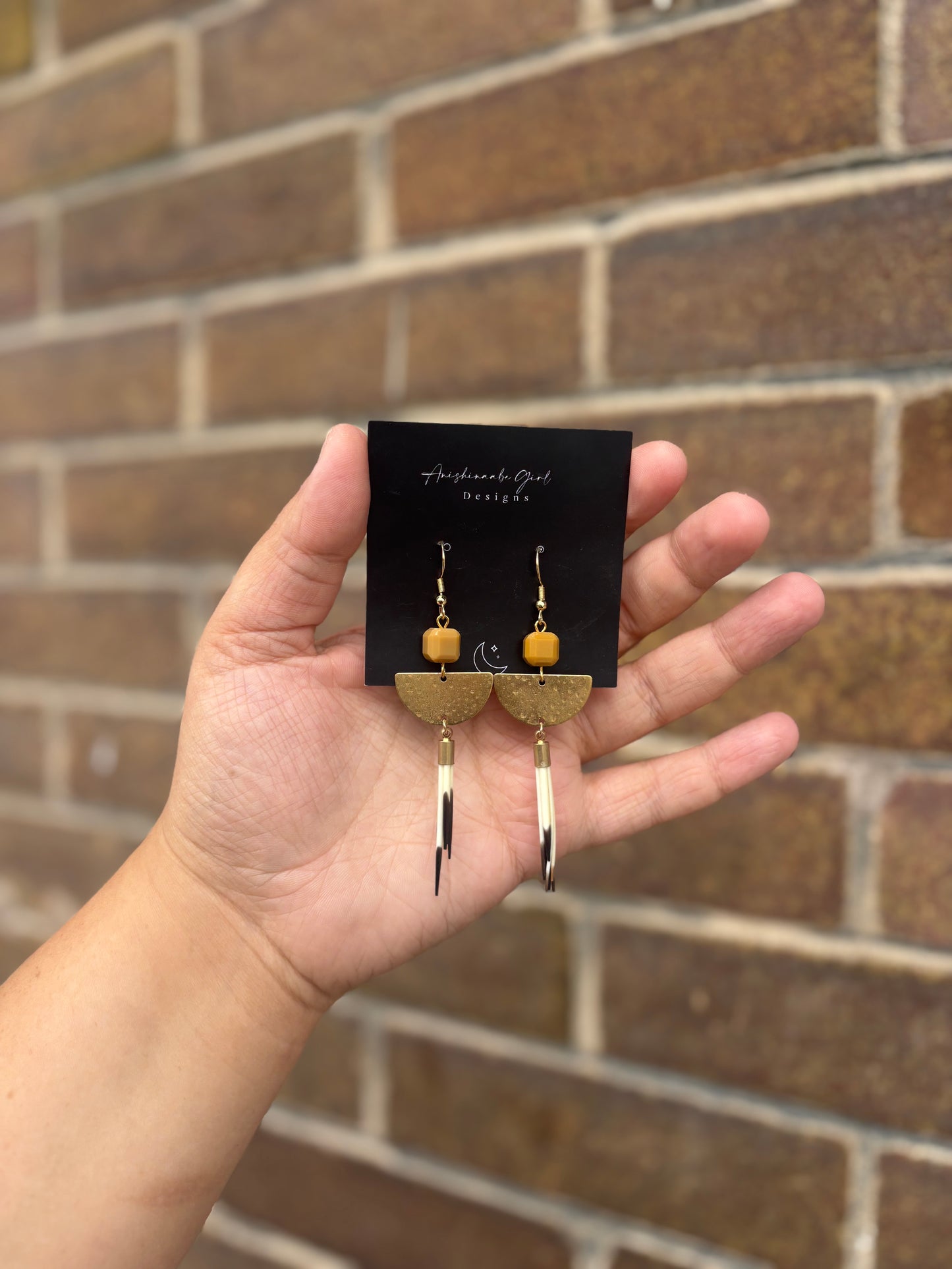 Porcupine Quill Drop Earrings