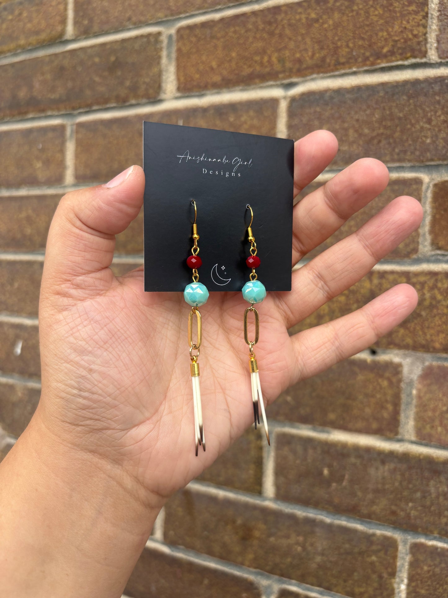 Porcupine Quill Drop Earrings