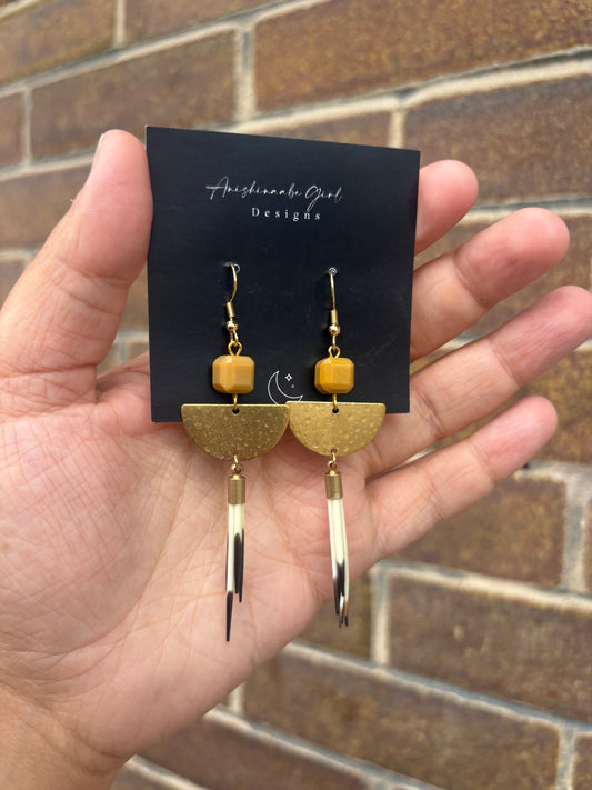 Porcupine Quill Drop Earrings
